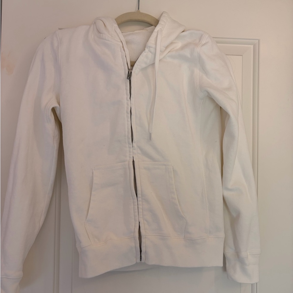 Brandy Melville Cream Fleece Hoodie